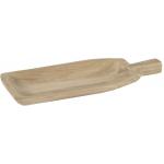 Kobe Tray Stele Natural M 46x17x4 cm rechthoekige houten schaal met steel